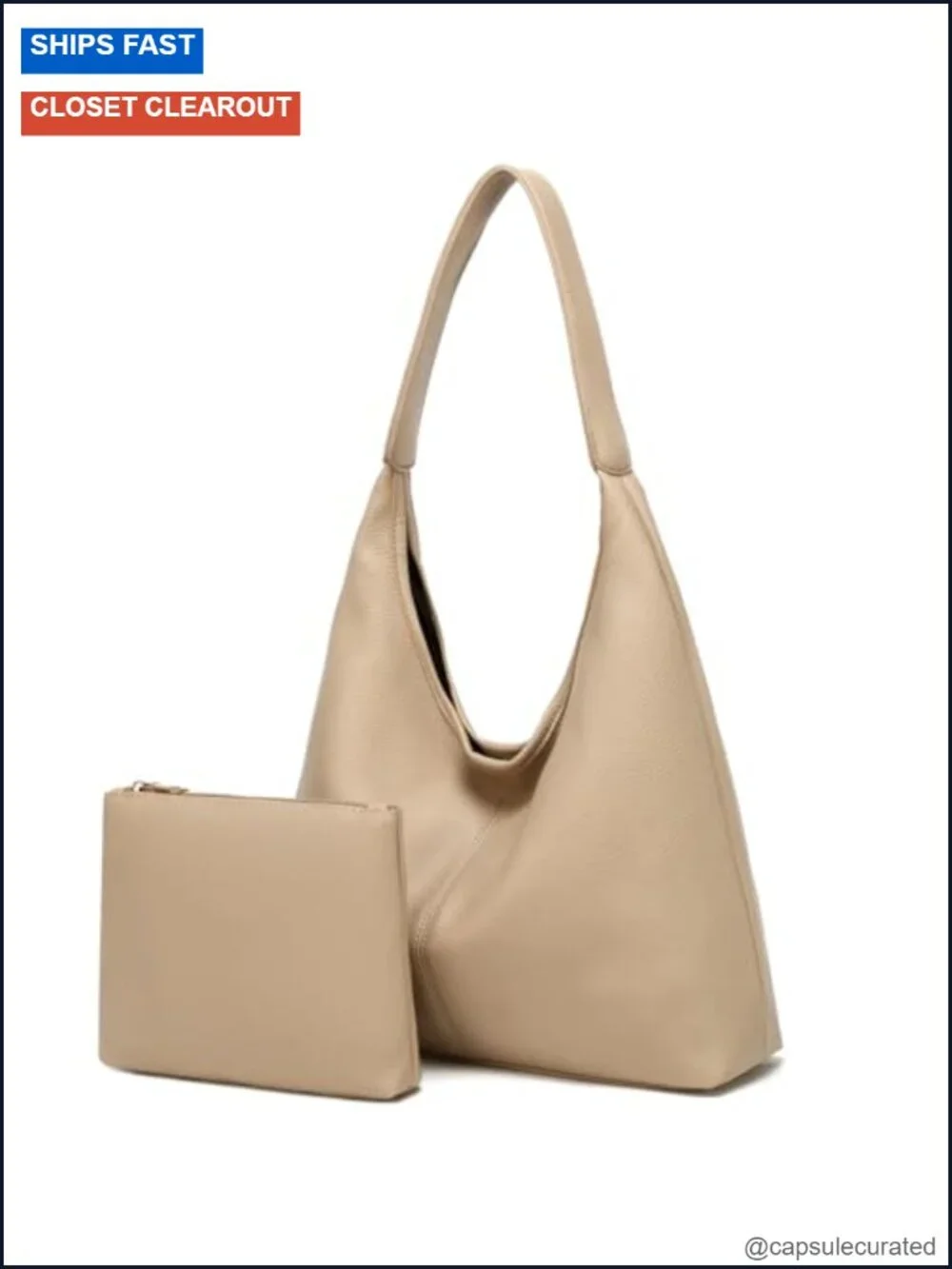 Women's Slouchy PU Leather Hobo Bag Large Shoulder Tote
